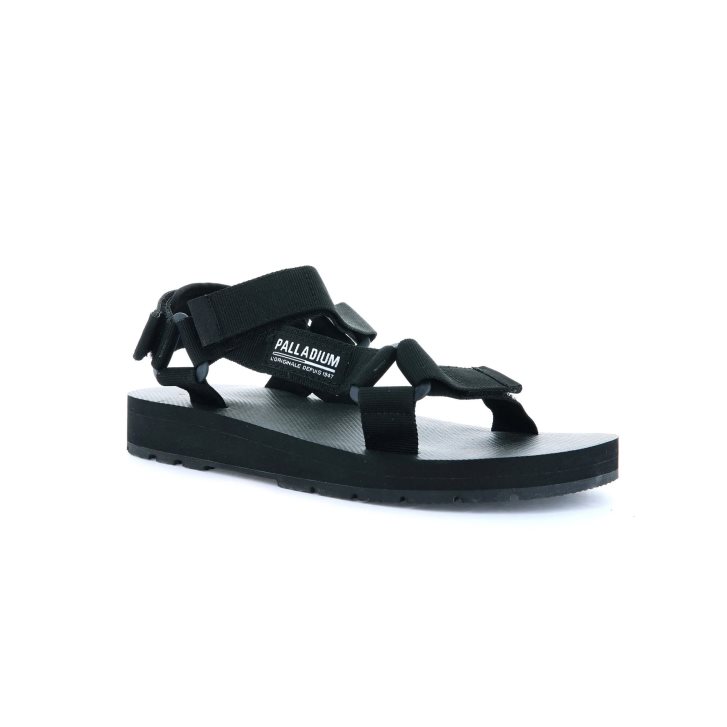 Sandales Palladium Outdoorsy Urbanity Femme Noir | FR PUJ189I